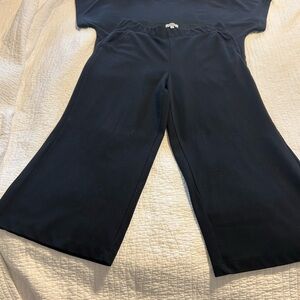 Max Studio Black Wide-Leg Pants and Matching Top